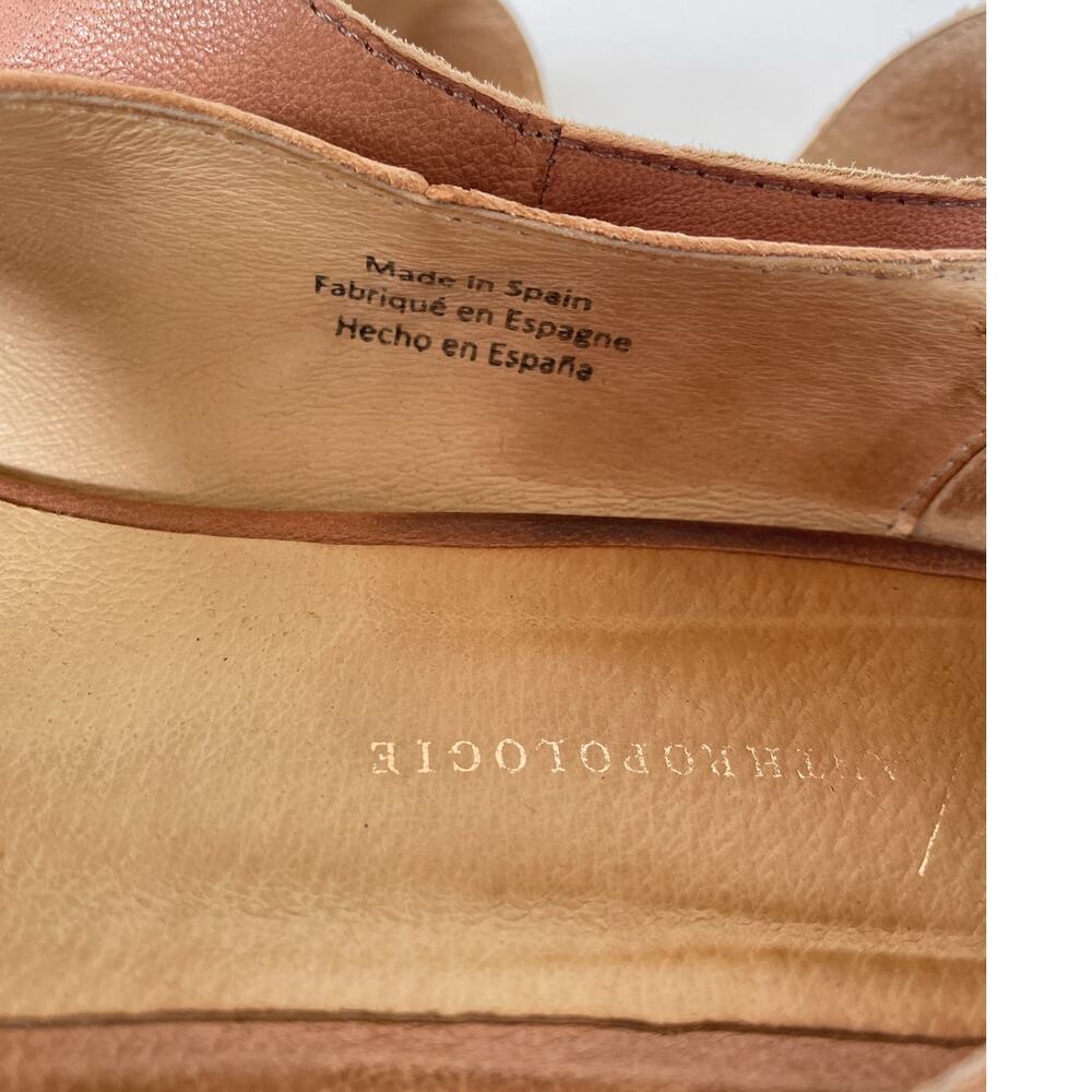 Anthropologie Rose Tan Leather D'Orsay Flats - Picture 5 of 7
